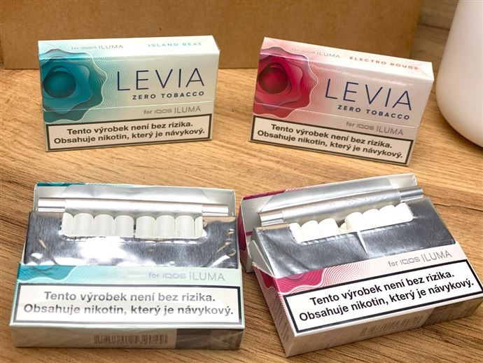 Ochucené náplně LEVIA pro IQOS ILUMA s nikotinem bez tabáku v roce 2025